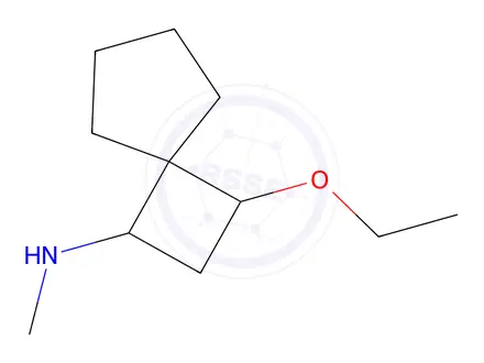 Chemical structure of 3-Ethoxy-N-methylspiro[3.4]octan-1-amine