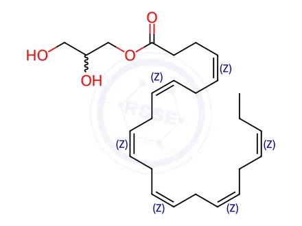 Chemical structure of Docosahexaenoic Acid Monoglyceride
