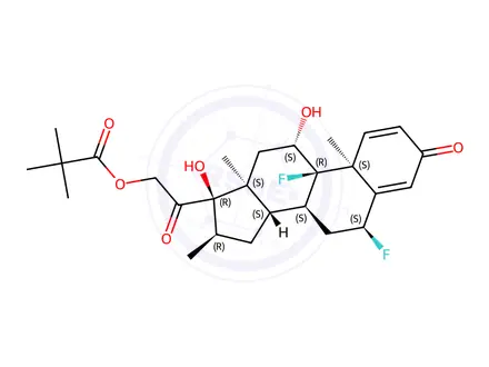Chemical structure of Flumethasone Impurity 13(Flumethasone 21-Pivalate)