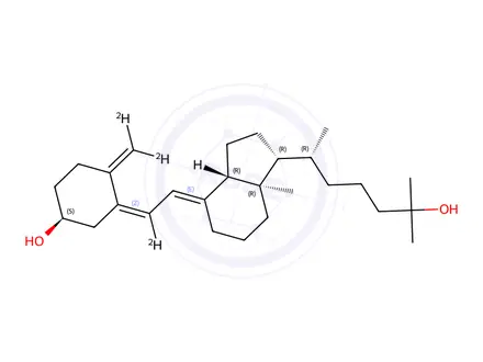 Chemical structure of 25-Hydroxyvitamin D3-[6,19,19-D3]