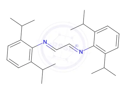Chemical structure of (1E)-N1,N2-bis(2,6-diisopropylphenyl)ethane-1,2-diimine