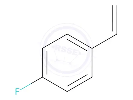 Chemical structure of 4-Fluorostyrene
