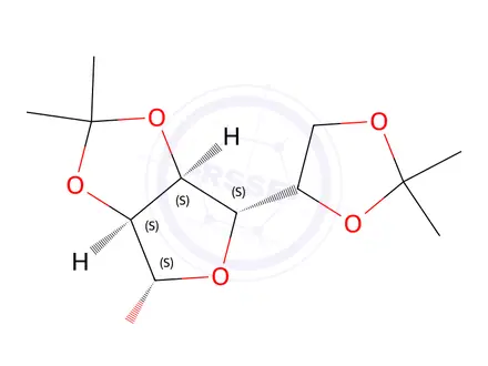 Chemical structure of 2-O,3-O:5-O,6-O-Bis(isopropylidene)-α-D-talofuranose