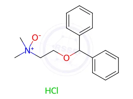 Chemical structure of Diphenhydramine N-Oxide (2-(benzhydryloxy)-N,N-dimethylethan-1-amine oxide hydrochloride) (1218050)