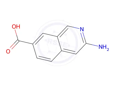 Chemical structure of 3-aMinoisoquinoline-7-carboxylic acid