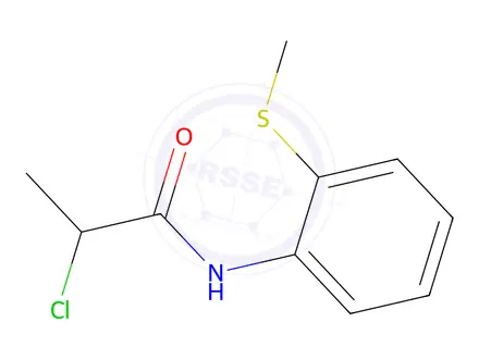 Chemical structure of 2-Chloro-N-[2-(methylsulfanyl)phenyl]propanamide