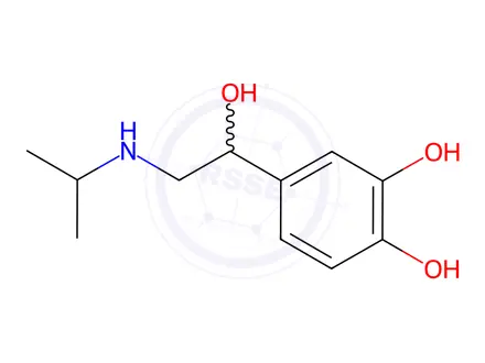 Chemical structure of Isoprenaline