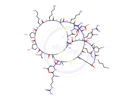 Chemical structure of .mu.-Conotoxin G IIIA