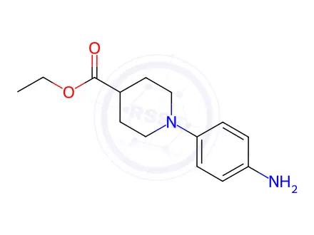 Chemical structure of Ethyl 1-(4-aminophenyl)-4-piperidinecarboxylate