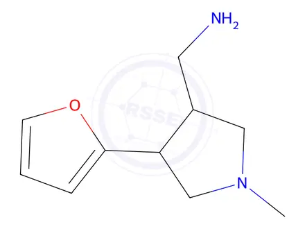 Chemical structure of (4-(Furan-2-yl)-1-methylpyrrolidin-3-yl)methanamine