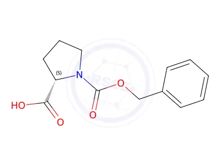 Chemical structure of N-(Benzyloxycarbonyl)-L-proline