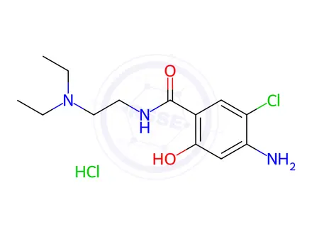 Chemical structure of O-Desmethyl Metoclopramide Hydrochloride