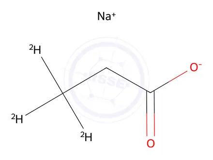 Chemical structure of Sodium Propionate-3,3,3-d3