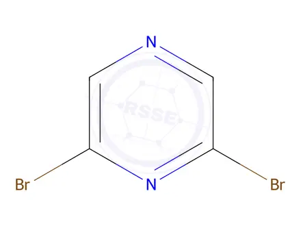 Chemical structure of 2,6-Dibromopyrazine