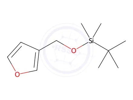 Chemical structure of Silane, (1,1-dimethylethyl)(3-furanylmethoxy)dimethyl-