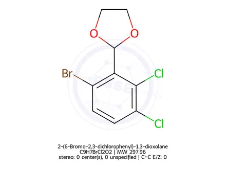 Chemical structure of 2-(6-Bromo-2,3-dichlorophenyl)-1,3-dioxolane