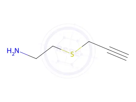 Chemical structure of 2-(Prop-2-yn-1-ylsulfanyl)ethan-1-amine