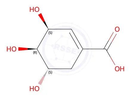 Chemical structure of Shikimic Acid Impurity 4