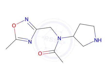 Chemical structure of n-((5-Methyl-1,2,4-oxadiazol-3-yl)methyl)-N-(pyrrolidin-3-yl)acetamide