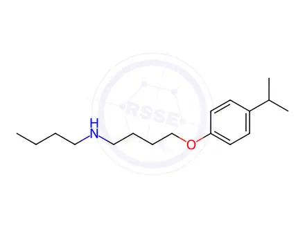 Chemical structure of N-Butyl-4-(4-propan-2-ylphenoxy)butan-1-amine
