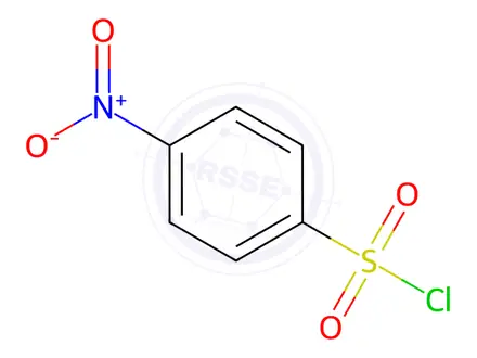 Chemical structure of 4-Nitrobenzenesulfonyl Chloride