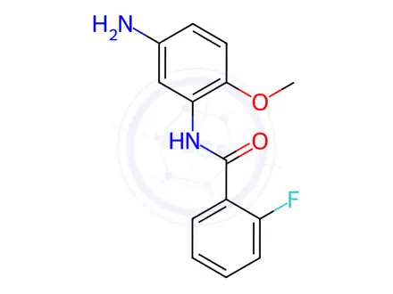 Chemical structure of N-(5-Amino-2-methoxyphenyl)-2-fluorobenzamide