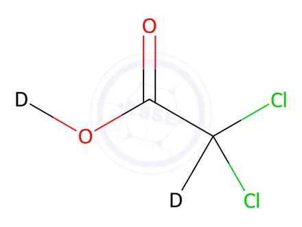 Chemical structure of Dichloroacetic Acid-d2