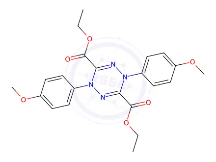 Chemical structure of Diethyl 1,4-bis(4-methoxyphenyl)-1,4-dihydro-1,2,4,5-tetrazine-3,6-dicarboxylate