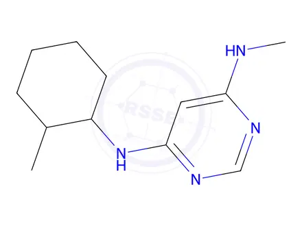 Chemical structure of n4-methyl-n6-(2-methylcyclohexyl)pyrimidine-4,6-diamine