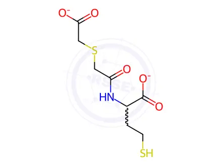 Chemical structure of Erdosteine Thioacid Disodium Salt