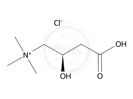 Chemical structure of L(-)-Carnitine hydrochloride