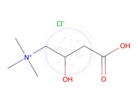Chemical structure of carnitine hydrochloride