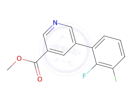 Chemical structure of Methyl 5-(3-chloro-2-fluorophenyl)nicotinate