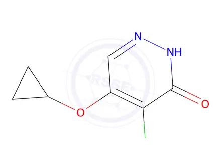 Chemical structure of 4-Chloro-5-cyclopropoxypyridazin-3(2H)-one