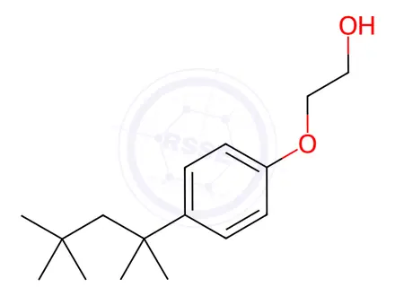 Chemical structure of 4-tert-Octylphenol Monoethoxylate