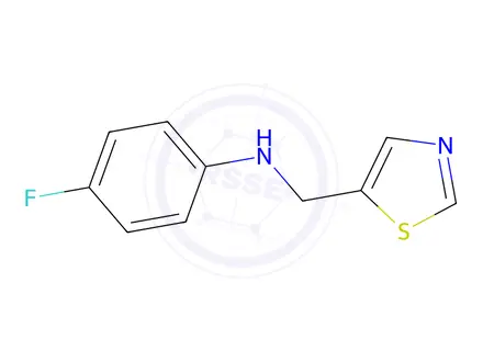Chemical structure of 4-Fluoro-N-(thiazol-5-ylmethyl)aniline