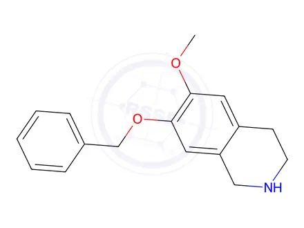 Chemical structure of 1,2,3,4-Tetrahydro-6-methoxy-7-(phenylmethoxy)isoquinoline