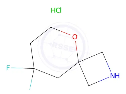 Chemical structure of 8,8-Difluoro-5-oxa-2-azaspiro[3.5]Nonane hydrochloride