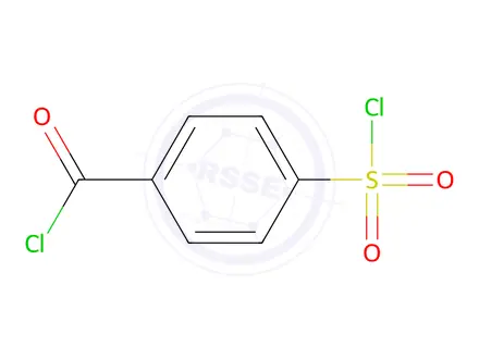 Chemical structure of 4-(chlorosulfonyl)benzoyl chloride