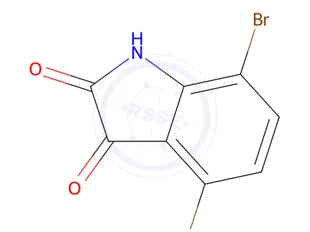 Chemical structure of 4,7-Dibromo-2,3-dihydro-1H-indole-2,3-dione
