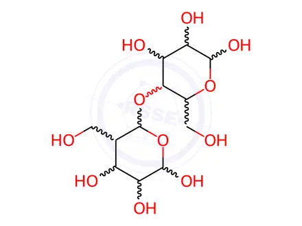 Chemical structure of alpha-Lactose monohydrate