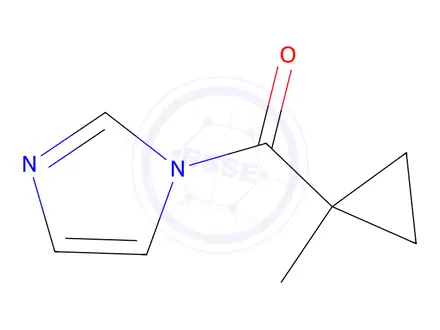 Chemical structure of 1H-Imidazole,1-[(1-methylcyclopropyl)carbonyl]-(9CI)