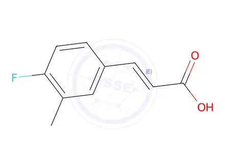 Chemical structure of 4-Fluoro-3-methylcinnamic acid