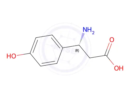 Chemical structure of (R)-3-Amino-3-(4-hydroxy-phenyl)propionic Acid