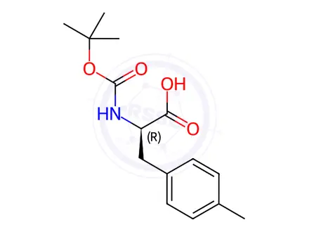 Chemical structure of Boc-4-Methyl-D-phenylalanine