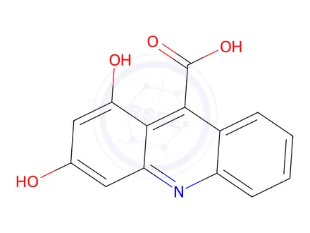 Chemical structure of 1,3-Dihydroxyacridine-9-carboxylic Acid