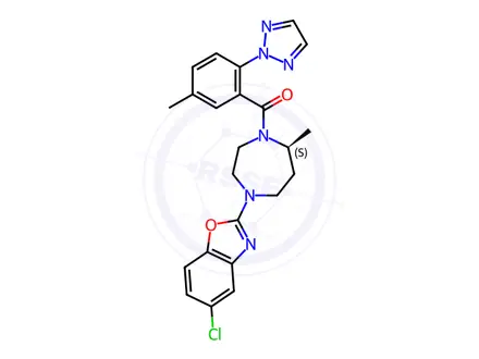 Chemical structure of S-Suvorexant