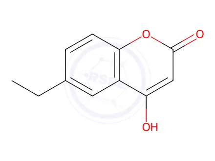 Chemical structure of 6-Ethyl-4-hydroxy-2H-chromen-2-one
