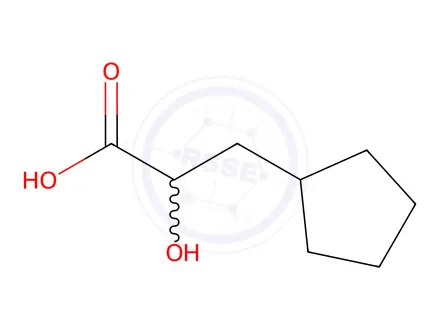 Chemical structure of 3-Cyclopentyl-2-hydroxypropanoic Acid