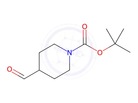 Chemical structure of 4-Formylpiperidine-1-carboxylic Acid tert-Butyl Ester